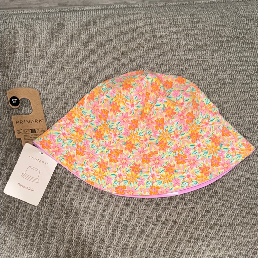 Primark Floral Reversible Bucket Hat - Picture 1 of 2